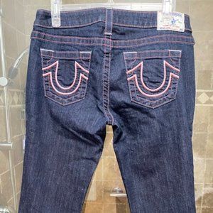 Excellent condition CAPRI style TRUE RELIGION Size 31 women jeans